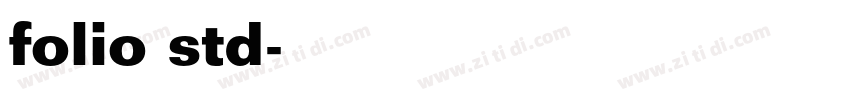 folio std字体转换
